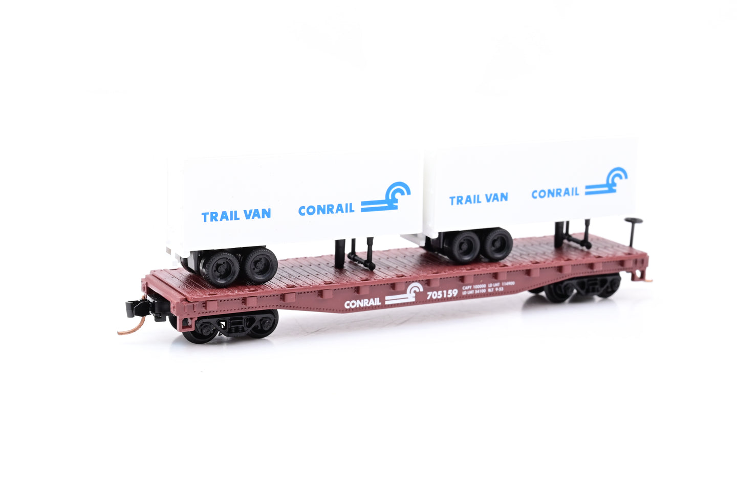 Atlas N Gauge Piggyback Flat Car Conrail - Boxed