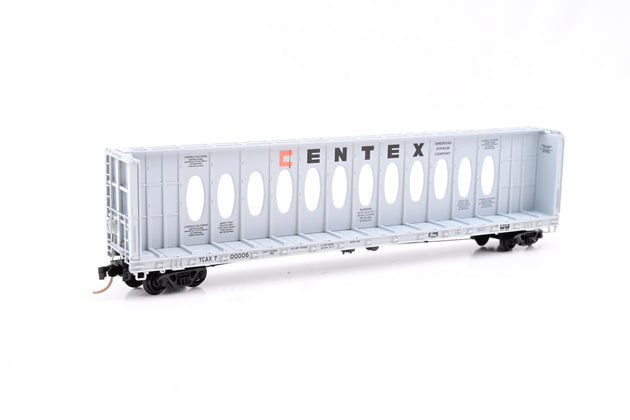 MicroTrains N Gauge Centex 60' Centerbeam Bulkhead Flat Car - Boxed