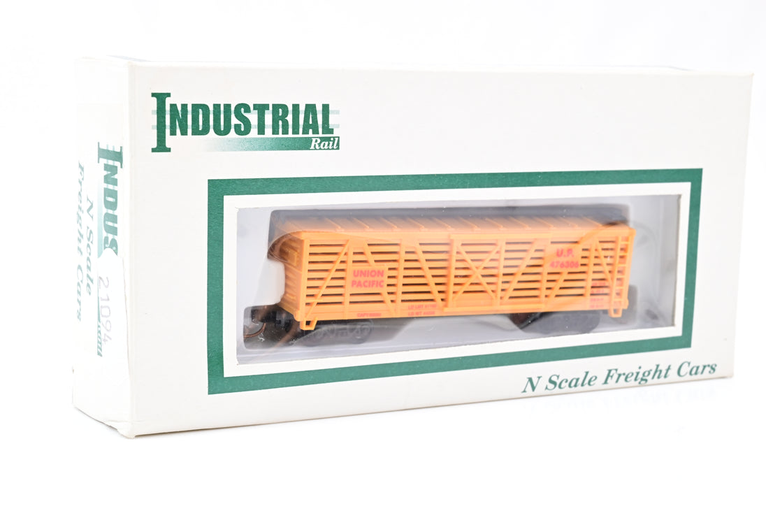 Industrial N Gauge Union Pacific Stock Car - Boxed