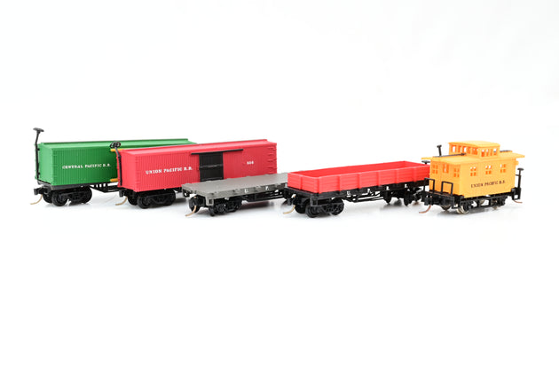 Micro Trains N Gauge Rake of 5 Assorted Up/CP Wagons - Unboxed
