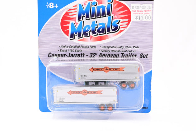 Mini Metals N Gauge Cooper-Jarrett Pair of 32' Trailers