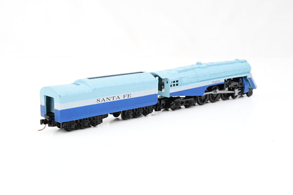 Con-Cor N Gauge 001-003061 J3a 4-6-4 Hudson Steam Locomotive Santa Fe Blue Goose No.3464 - Boxed