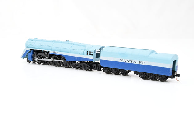 Con-Cor N Gauge 001-003061 J3a 4-6-4 Hudson Steam Locomotive Santa Fe Blue Goose No.3464 - Boxed