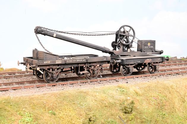 Kit Built O Gauge BR Engineers Black Engineers Train with Crane