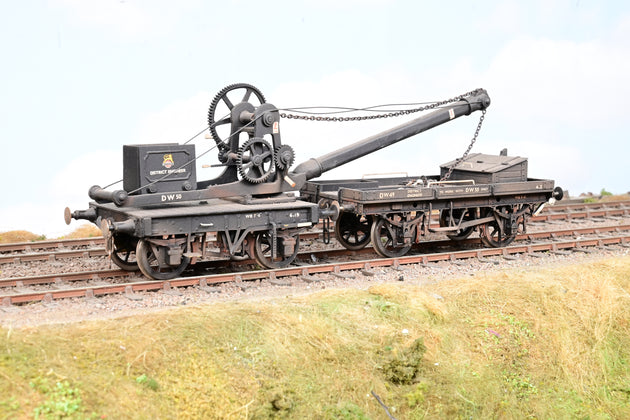 Kit Built O Gauge BR Engineers Black Engineers Train with Crane