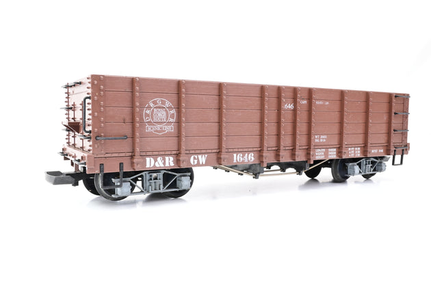 LGB G Gauge 4073 D&RGW RR High Side Gondola No.1646 - Boxed