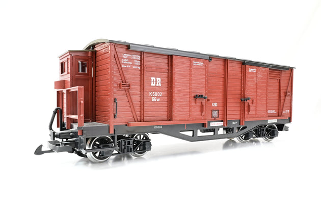 LGB G Gauge 4263 DR Double Door Box Car w/ Brakesman’s Cabin - Boxed