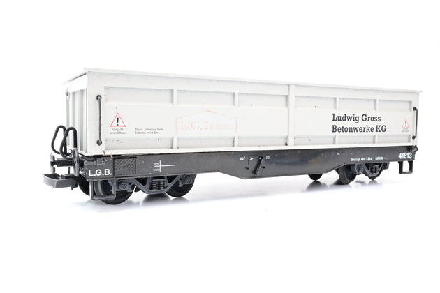 LGB G Gauge 41613 41613 L.G. Beton Manual Unloading Gondola Car - Boxed