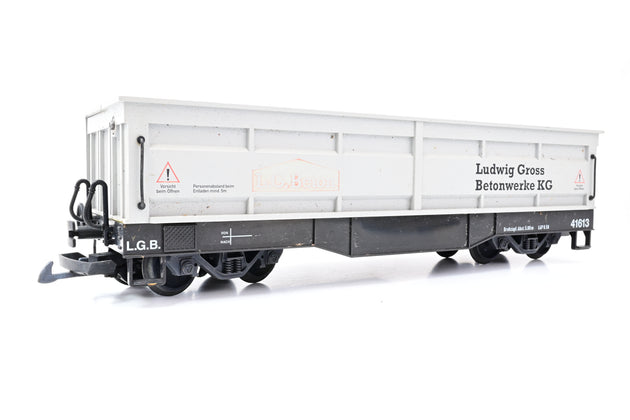 LGB G Gauge 41613 41613 L.G. Beton Manual Unloading Gondola Car - Boxed
