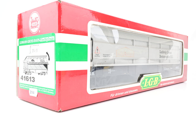 LGB G Gauge 41613 41613 L.G. Beton Manual Unloading Gondola Car - Boxed