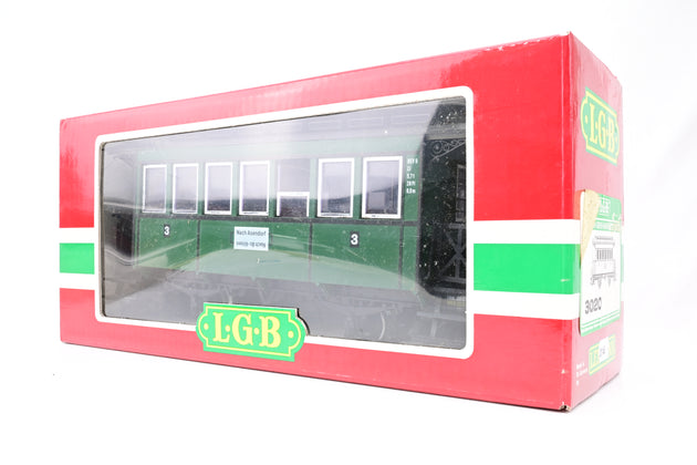 LGB G Gauge 3020 3rd class coach of the DEV (Deutsche Eisenbahn Verein) - Boxed