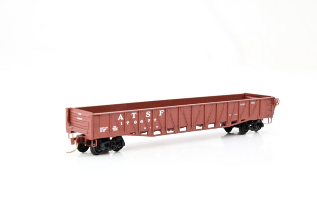Micro Trains N Gauge 62030 ATSF 50ft Composite Gondola Drop Ends w/ Fishbelly Sides No.176677 - Boxed