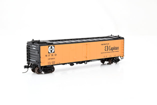 Athearn N Gauge 11590 50' Ice Bunker Reefer ATSF 'El Capitan' No.37360 - Boxed