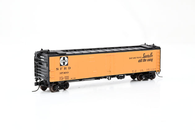 Athearn N Gauge 11590 50' Ice Bunker Reefer ATSF 'El Capitan' No.37360 - Boxed