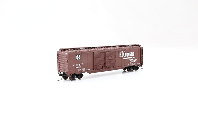 Atlas N Gauge 36409A 50' Double Door Box Car Santa Fe El Capitan No.10348