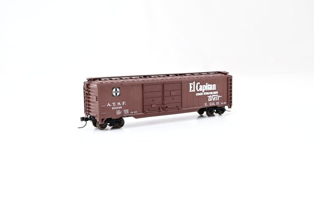 Atlas N Gauge 36409A 50' Double Door Box Car Santa Fe El Capitan No.10348
