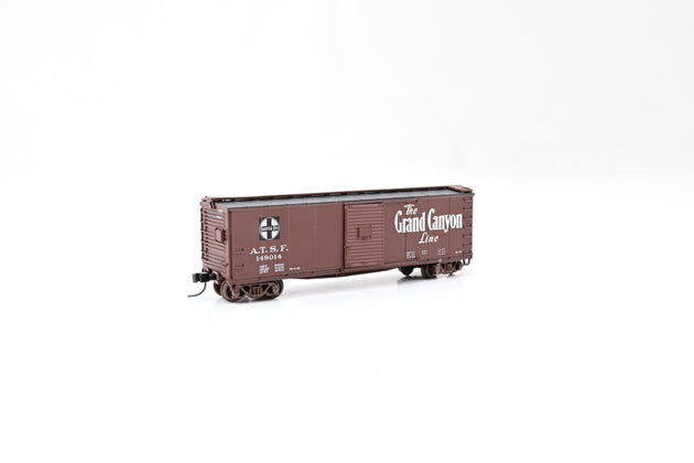 Atlas N Gauge 45819 50' Steel Box Car Santa Fe Grand Canyon No.149014