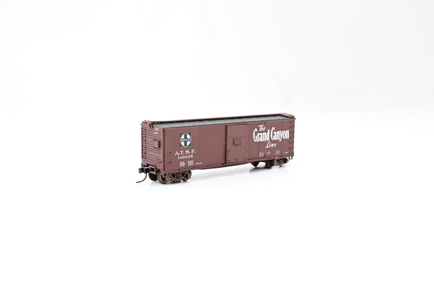 Atlas N Gauge 45818 50' Steel Box Car Santa Fe Grand Canyon No.149005
