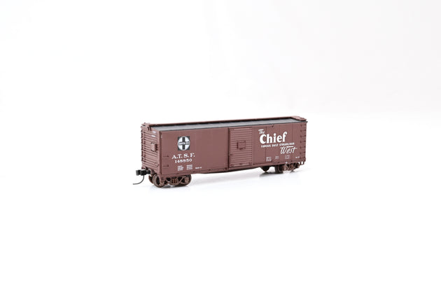 Atlas N Gauge 45816 50' Steel Box Car Santa Fe Super Chief No.148850