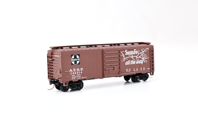 Atlas N Gauge 34191 50' Steel Box Car Santa Fe Super Chief No.142514