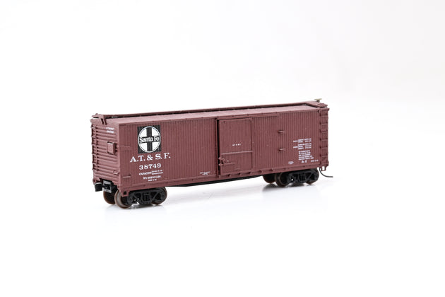Atlas N Gauge 45722 Souble Sheathed Box Car Santa Fe No.38749
