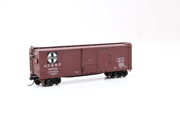 Atlas N Gauge 45722 Souble Sheathed Box Car Santa Fe No.38749
