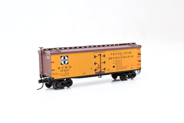 Atlas N Gauge 41551 40' Wood Reefer Santa Fe No.17583