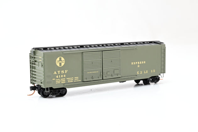 MicroTrains N Gauge 034 00 411 AT&SF Double Door Box Car No.4166