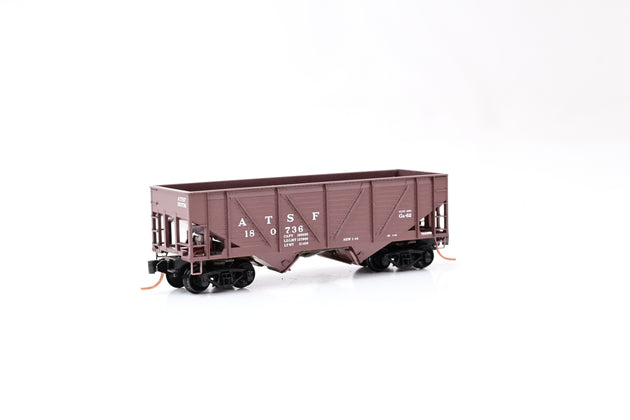 MicroTrains N Gauge 57010 33' ATSF Twin Bay Hopper No.180736