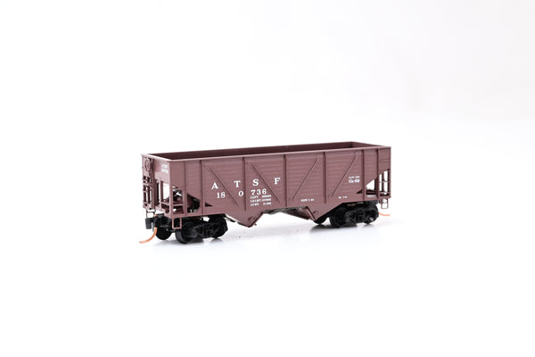 MicroTrains N Gauge 57010 33' ATSF Twin Bay Hopper No.180736