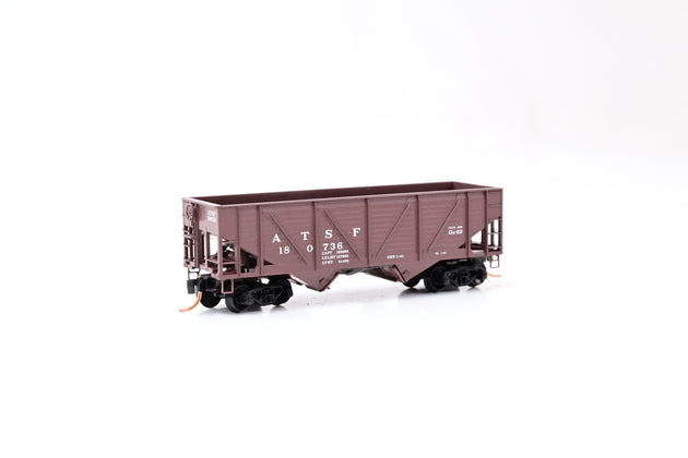 MicroTrains N Gauge 57010 33' ATSF Twin Bay Hopper No.180736