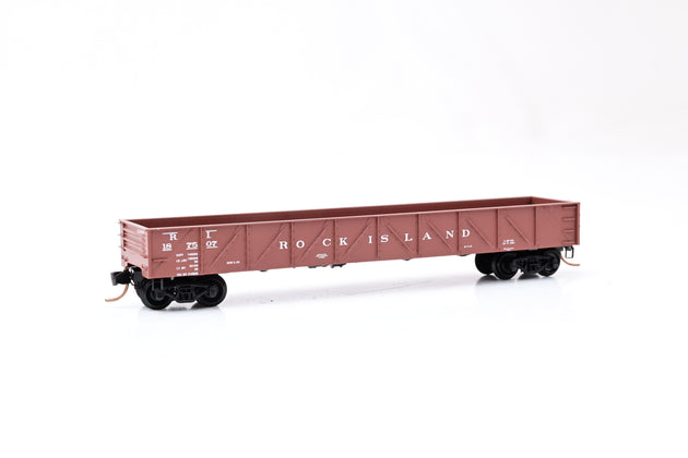 MicroTrains N Gauge 61010 Rock Island 50' Open Gondola No.187507