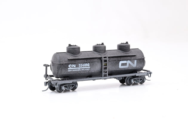 Bev-Bel N Gauge 13001 Canadian National 3 Dome Tank Car No.234890