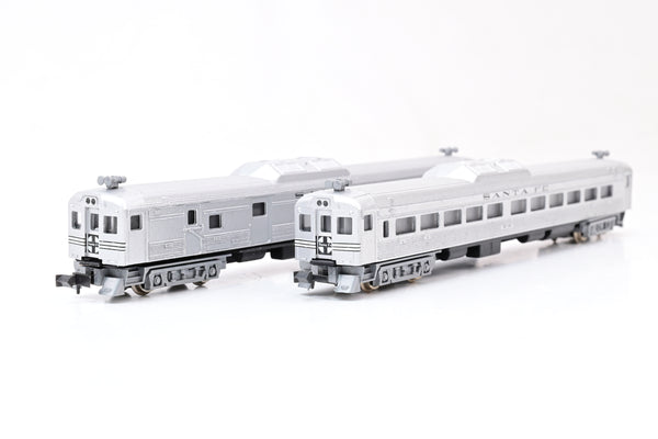 Con-Cor N Gauge RDC-3 Powered & Dummy Santa Fe Railcars - Boxed