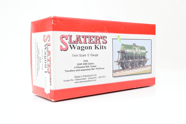 Slaters O Gauge 7076 GWR 6 Wheel Milk Tank Wagon Kit