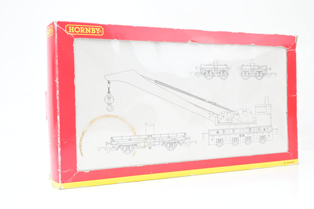 Hornby OO Gauge R6104 75 Ton BR Red Breakdown Crane - Weathered, Boxed