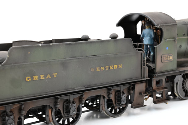 Kit Built 7mm O Gauge Great Western 28xx No.2840 - Tom Foster Weathered, DCC Fitted