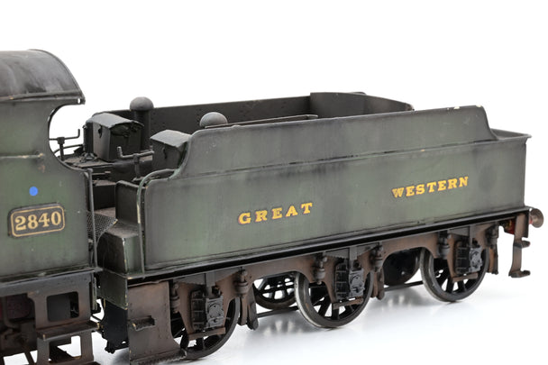Kit Built 7mm O Gauge Great Western 28xx No.2840 - Tom Foster Weathered, DCC Fitted