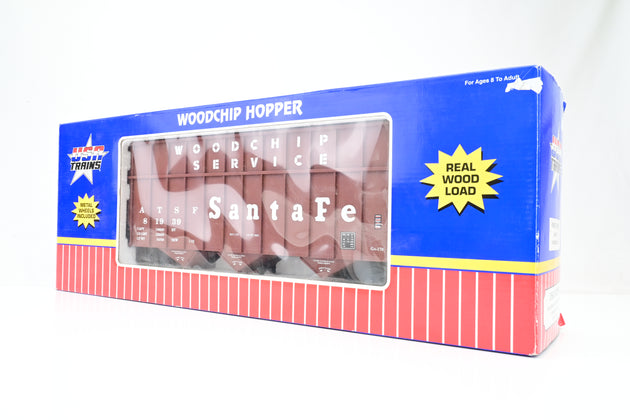 USA Trains G Gauge R14077 Santa Fe Woodchip Car No.81939 - Boxed