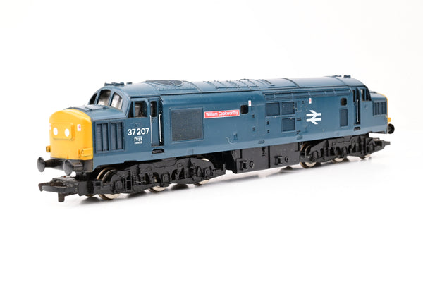 Hornby OO Gauge R402 BR Class 37 Diesel 'William Cokworthy' Blue Livery No.37207 - Boxed