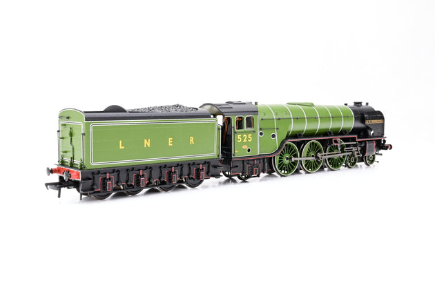 Bachmann OO Gauge 31-525 LNER Apple Green Class A2 No.525 'A.H. Peppercorn' - Boxed