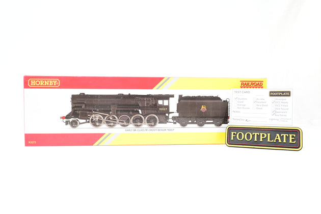 Hornby OO Gauge R3273 BR Black Early Emblem Class 9F w/ Crosti Boiler No.92027 - Boxed