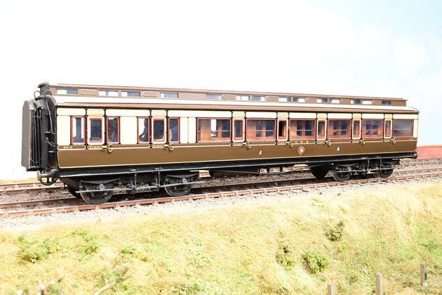 Kit Built O Gauge GWR Chocolate & Cream Clerestory Corridor First Coach No.8319