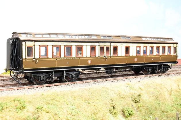 Kit Built O Gauge GWR Chocolate & Cream Clerestory Dining Car No.1580
