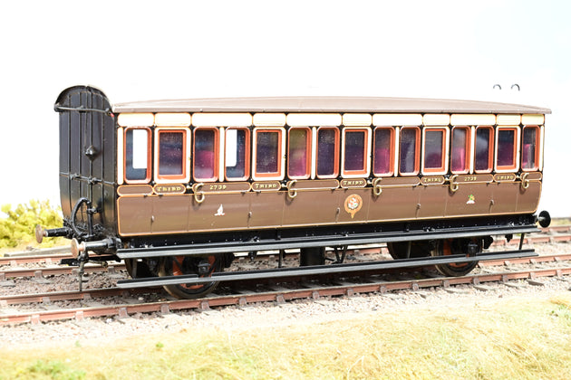Kit Built O Gauge GWR Chocolate & Cream 4-Wheel Passenger Coach No.2739