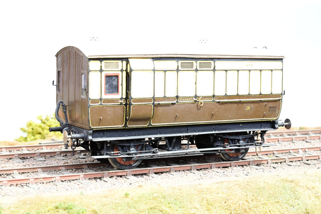 Kit Built O Gauge GWR Chocolate & Cream Luggage Brake Van No.470