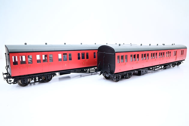 Lionheart O Gauge LHT-623 BR Crimson Suburban B Set Coach Pack Birmingham Division No.52 - Boxed