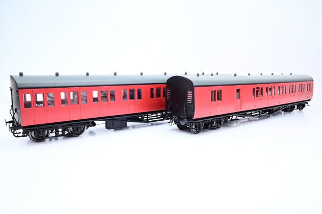 Lionheart O Gauge LHT-623 BR Crimson Suburban B Set Coach Pack Birmingham Division No.52 - Boxed