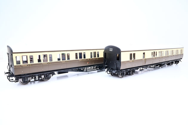 Lionheart O Gauge LHT-625 GWR Chocolate & Cream  Suburban B Set Coach Pack London Twin Cities No.30 - Boxed
