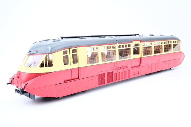 Dapol O Gauge 7D-011-005 BR Carmine & Cream Streamlined Railcar No.W8W - Boxed